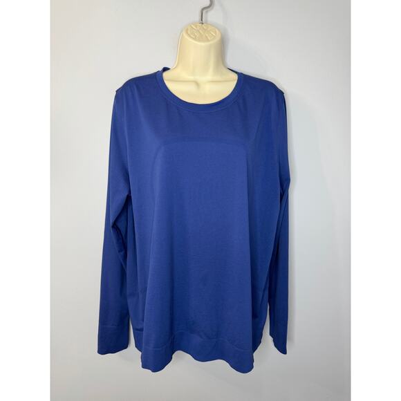 Lululemon Swiftly Relaxed-Fit Long Sleeve Shirt Psychic Psychic Blue Sz 14 - Picture 1 of 13